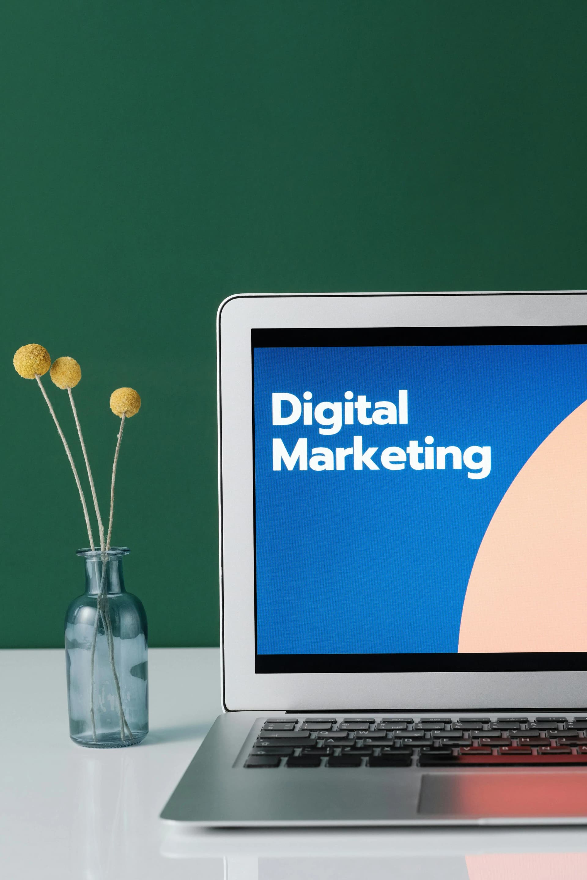 Analytics dashboard with graphs for marketing performance